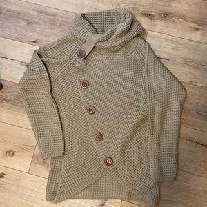 Tan Button Sweater